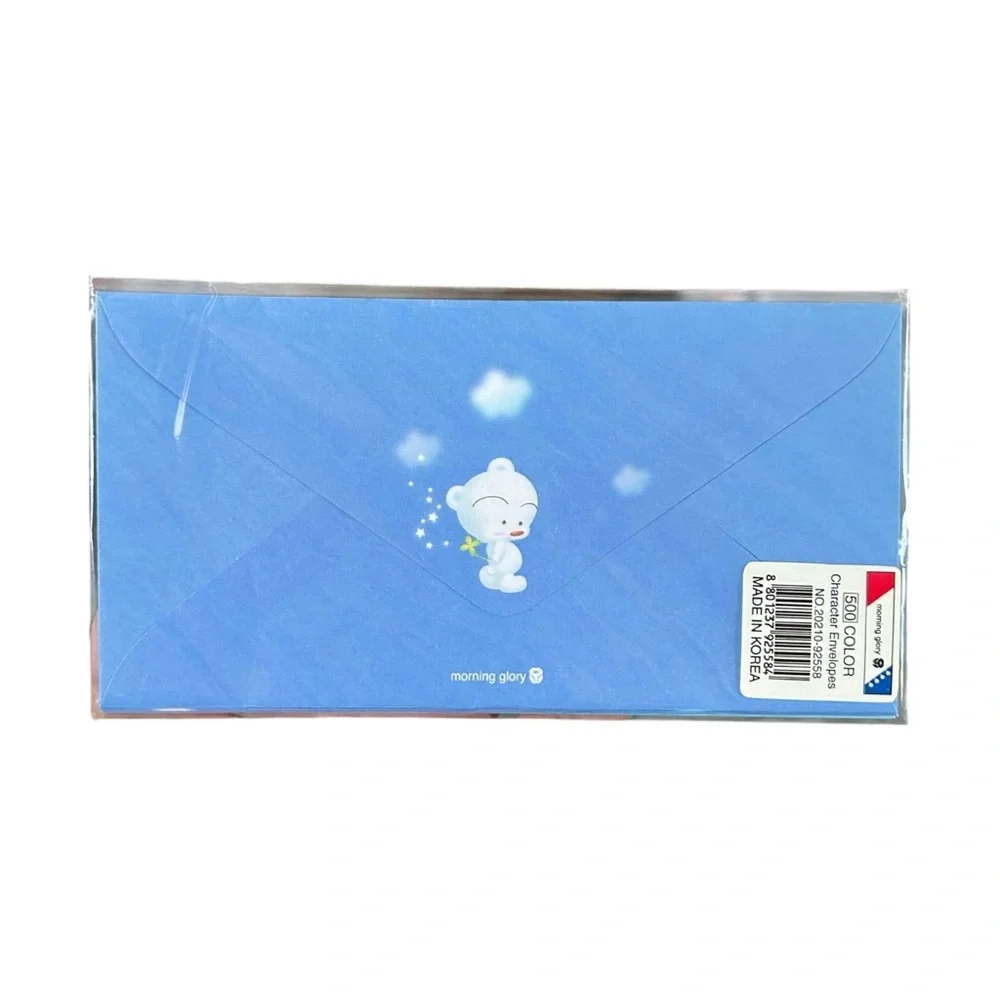 VTG 90s Y2K Morning Glory Babu Bear Envelope Set Kawaii Stationary Ephemera NWT